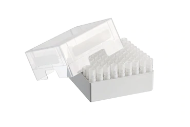 艾本德儲存盒 9 × 9, 可放置 81  個螺旋蓋（凍存）管， 3   mL，2  件，高 76  mm，3  英寸，聚丙烯材料，可耐受最低 -86  °C，可高溫高壓滅菌，帶蓋子并具有數(shù)字字母標(biāo)識