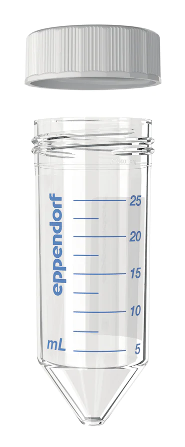 艾本德Eppendorf Conical Tubes 25 mL 帶螺旋蓋, 25 mL, 啟動(dòng)套裝，4  個(gè)單離心管架，6  個(gè)轉(zhuǎn)子適配器，轉(zhuǎn)子孔可容納 50  mL 錐形管, PCR 潔凈級(jí), 無